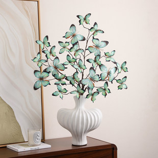 客厅摆件高端大气上档次仿真花高级感逼真餐桌花艺花瓶轻奢装饰品