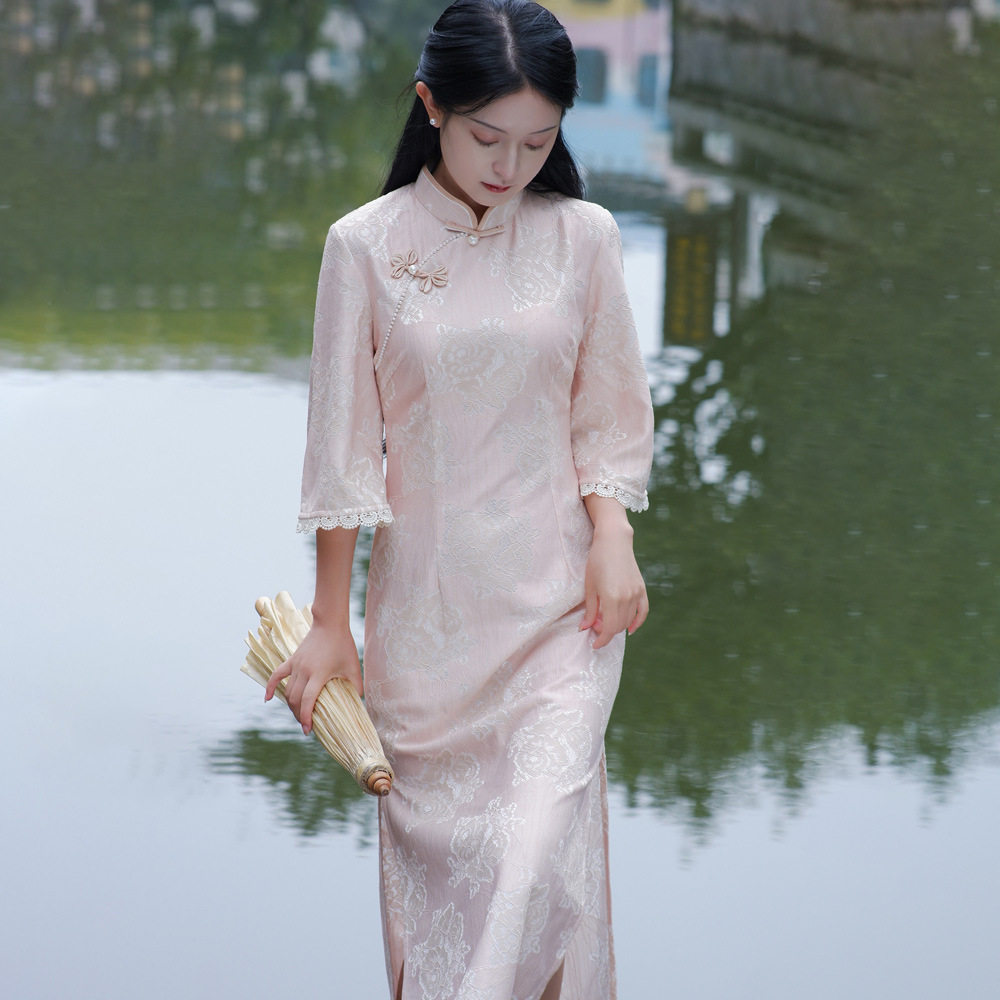 秋新款少女减龄优雅旗袍