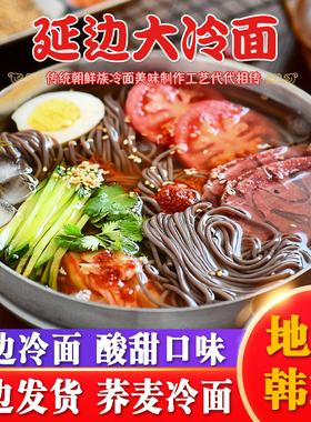 东北荞麦大冷面272g正宗朝鲜族延吉韩国风味延边凉面荞麦面烤冷面