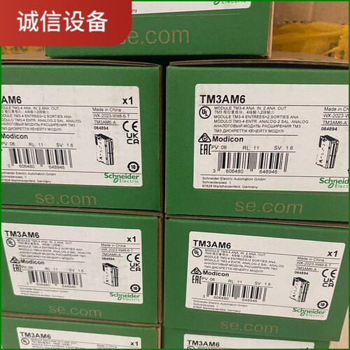施耐德TM3AM6模拟量模块4路输入2路输出全新原装现货质保议价