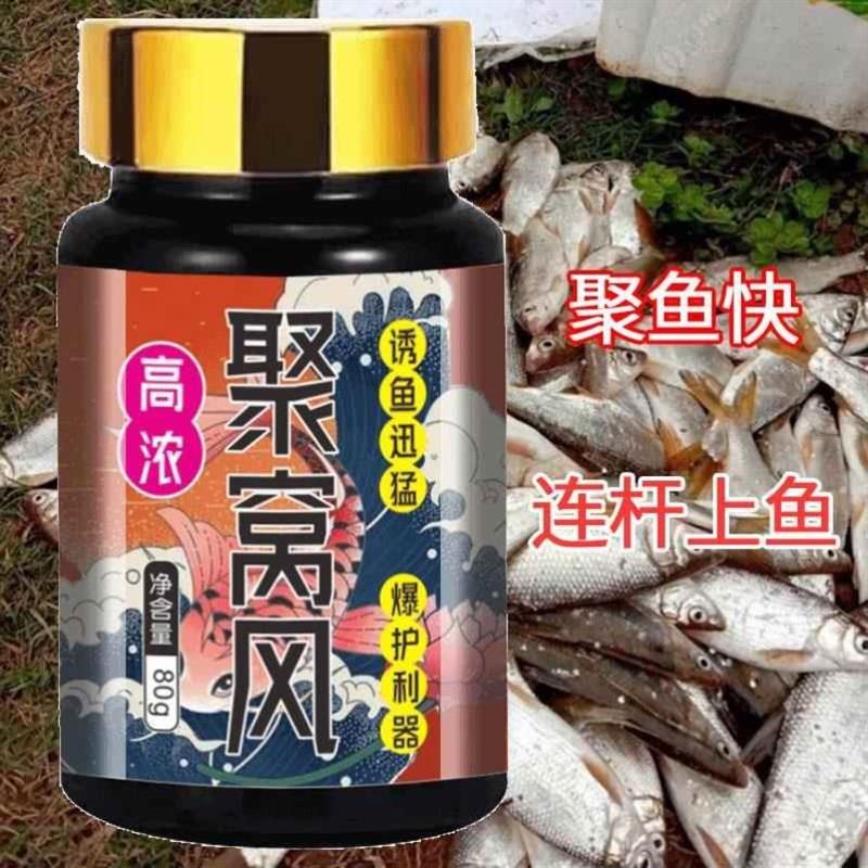 乐淘聚窝风聚喔疯钓鱼小药饵料开饵打窝添加剂黑坑野钓诱鱼鱼饵开