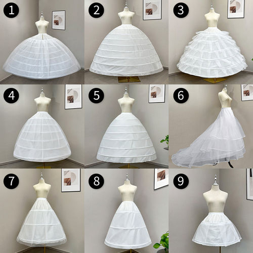 婚纱礼服专用裙撑结婚演出漫展衬裙长款拖尾齐地日常可调节大裙撑