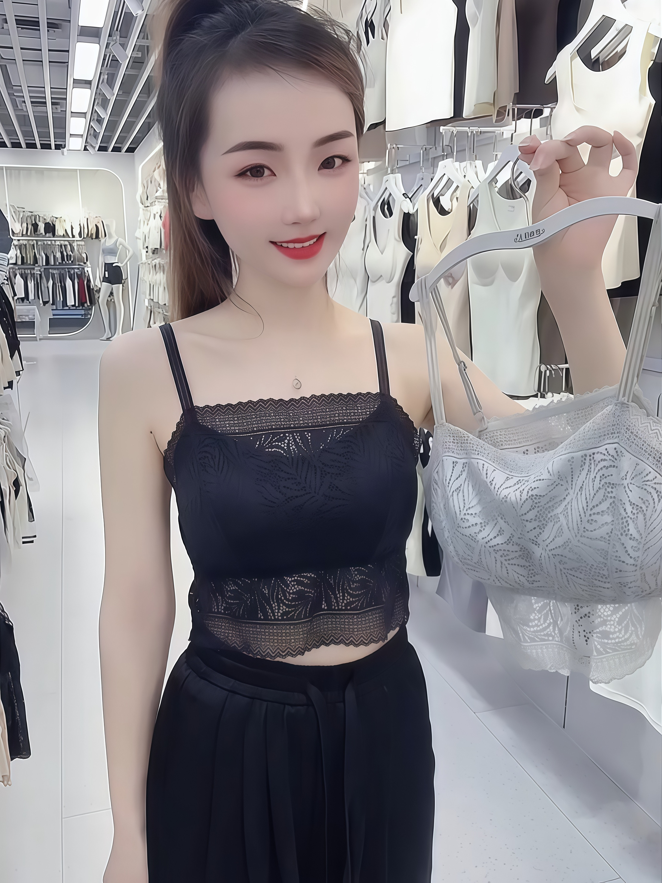 新款女士性感美背中长款夏季蕾丝裹胸防走光背心内衣抹胸