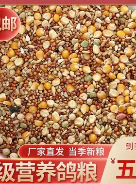 精品鸽粮有玉米无玉米鸟食饲料鸽子用品大全保健砂幼鸽成鸽观赏鸽
