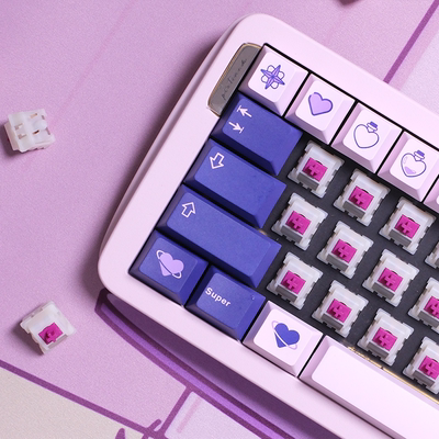 KTT X QVQ联合出品 酒红轴Pro定制轴客制化轴麻将音闷轴3.8mm