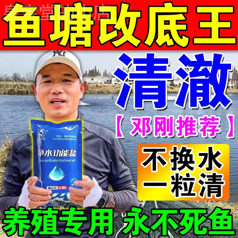 鱼塘改底解毒改善水质净化剂改底王水产养殖场漂白消毒杀菌药粉