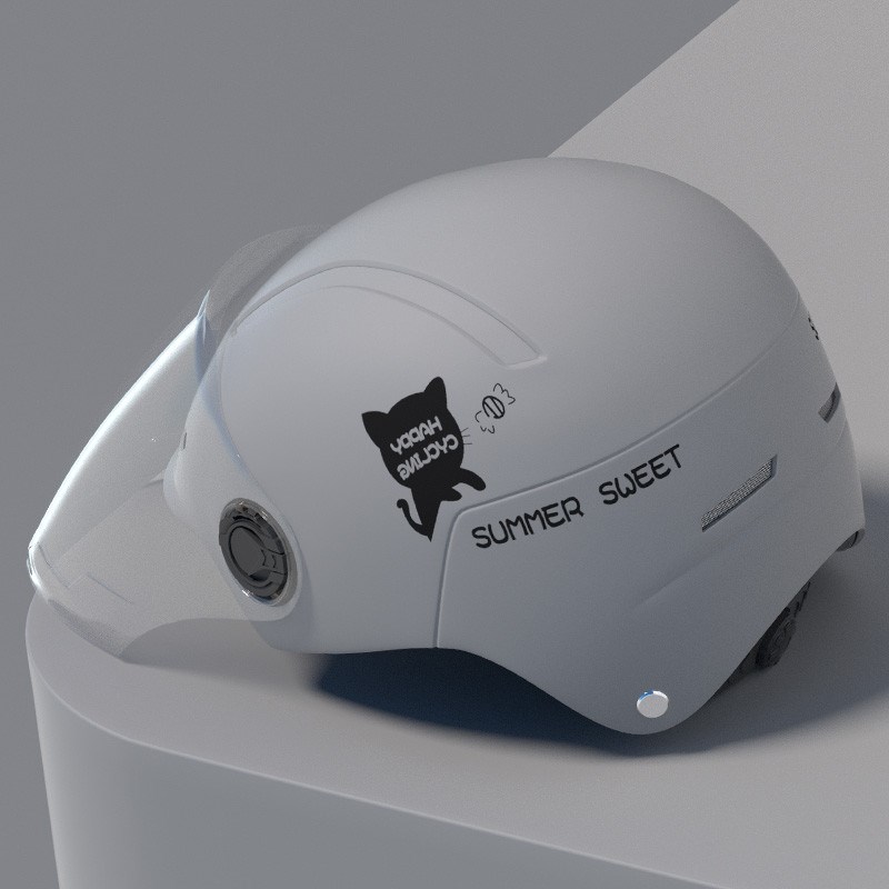 电动出行助力车骑行四季通用冬季护耳头盔男女防风安全帽夏季新款