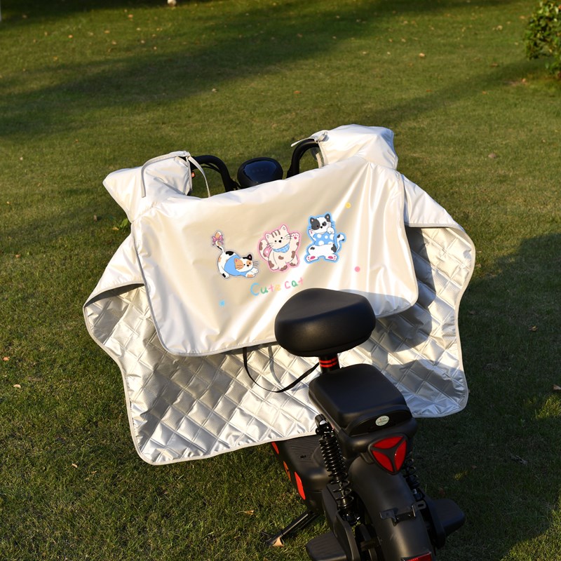 2025新款电动车挡风被夏季全包摩托车防晒罩防水防雨四季通用防风