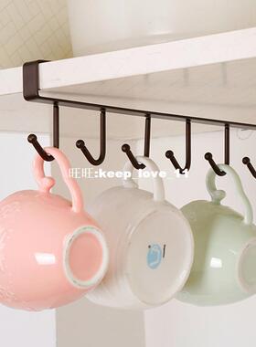 storage rack cupboard hanging hook shelf dish hanger