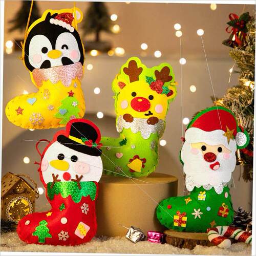Christmas stocking diy handmade semi-finished material pack