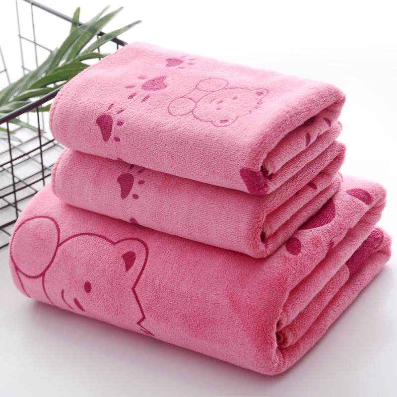 3PCS Shower Towels Bath Towel Men Women Towels Bathing Hotel