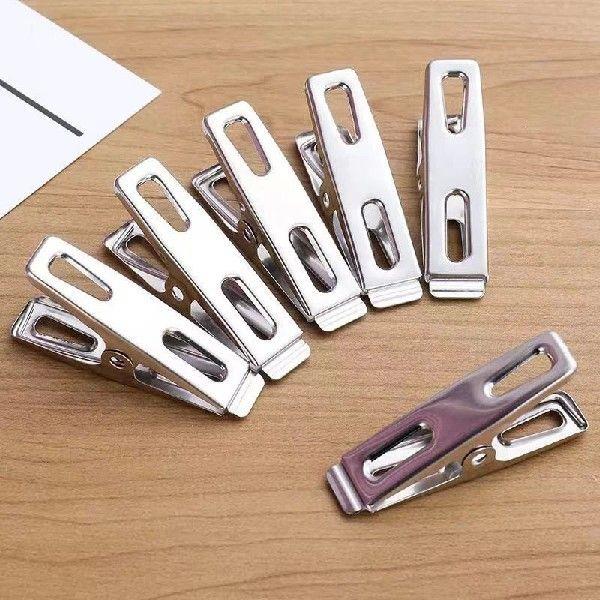20pcs Stainless Steel Clothespins Kitchen Sealing Clips