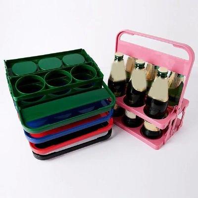 Useful Beer Bottle Carrier 6 Pack Sturdy Wine Bottle Rack