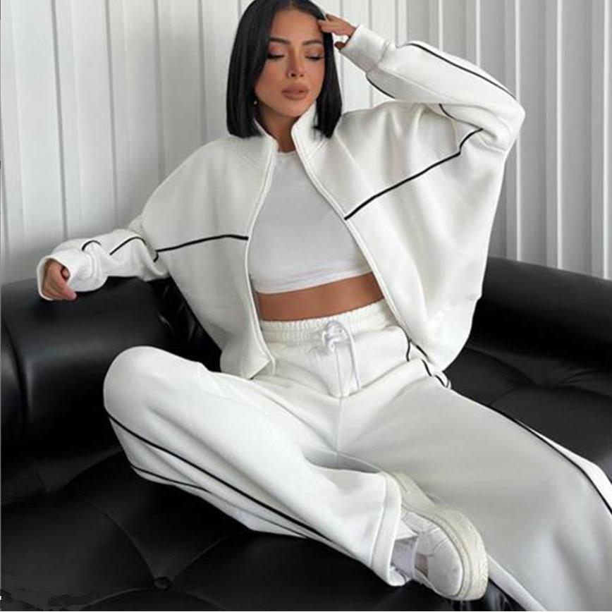 INS欧美运动服卫衣长裤套装女 hoodie pants tracksuit set women