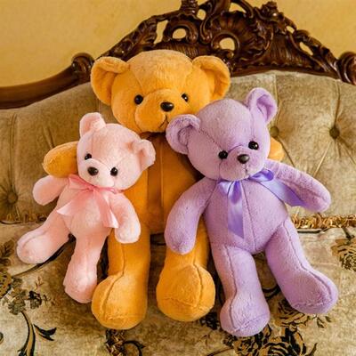 plush bear doll for girls children small stuffed toy pink