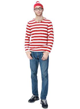 S-XXL Parent-Child Cartoon Where is Wally Waldo Costume Wald