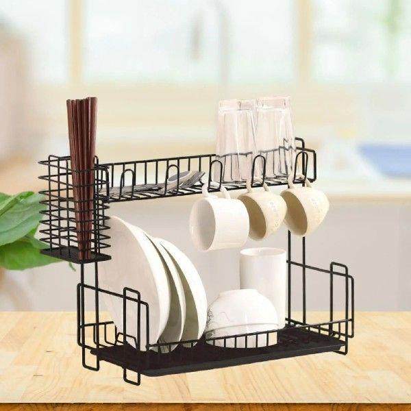 Dish Drying Rack Multifunctional Space Saving Dish Drainer