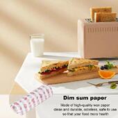 Paper For 50Pcs Stick Sandwich Sheets Non Wax Sandwiches