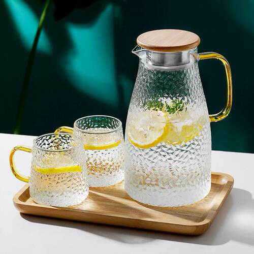 WaTer JuG Glass WaTer PiTcHer Home se KeTTle Tea PoT Glass W
