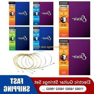 Elixir Electric Guitar Strings Acoustic Coating Rope 80/20 P