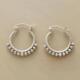 Simplicity for Thai Hoop Stylish Earrings Silver Dangle Wome