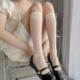 Thi Cute Woman Lolita Socks White Summer Black Long