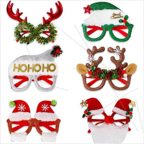 Christmas glasses Adult children Christmas glasses圣诞节眼睛