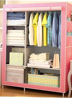 Simple wardrobe clothes closet storage cabinet 简易柜不织布