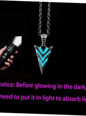 Glow In The Dark Pike Necklace for Women Men Halloween Gift