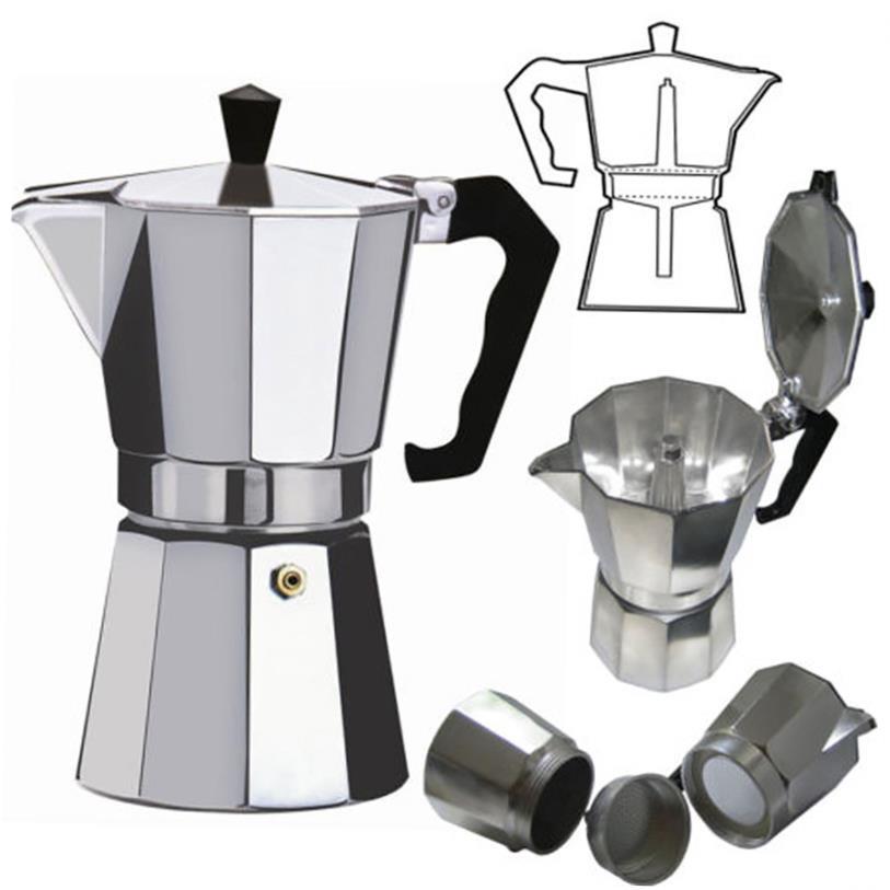 Coffee Maker machine aluminum mocha pot 摩卡咖啡壶八角铝壶