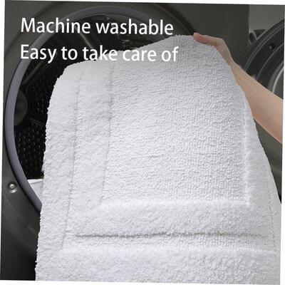 Bathroom flocking floor mat absorbent entry non-slip mat