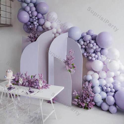 Double Matte Lilac Balloons Garland Arch DIY Wedding Decorat