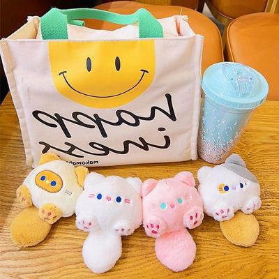 cat doll keychain dinosaur soft toy keychain cute key ring