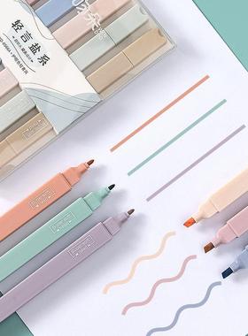 6PCS Pastel Highlighters Fluorescent Pen Highlighter