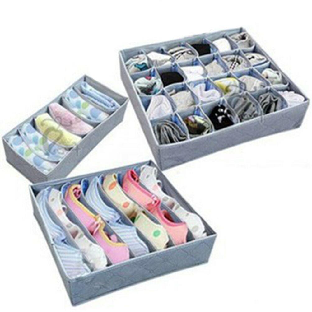 Closet Organizer Box for Underwear Bra Socks Storage Drawer