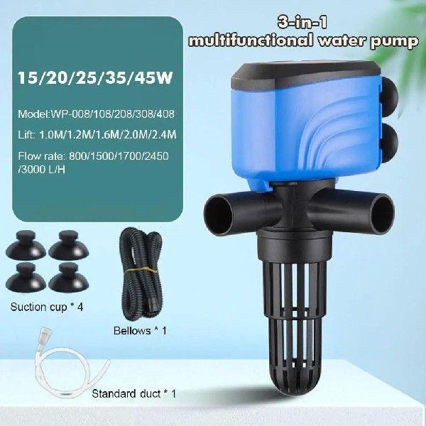 Fish Tank Submersible Pump Silent Oxygenation Filter Seal