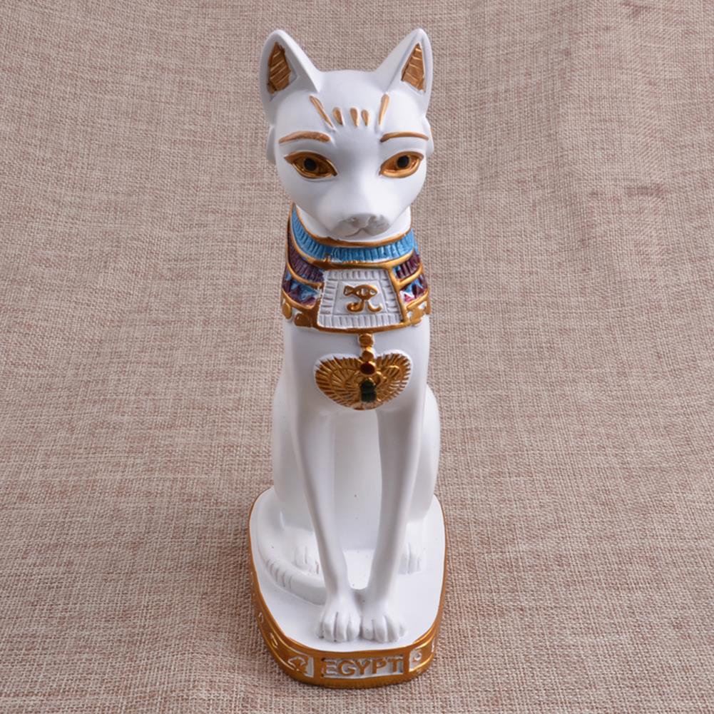 Egyptian Cat Figurine Statue Decoration Vintage Cat Goddess