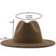 Men Jazz Wool Women Fedora Hat Cap 男女毛呢礼帽大檐爵士帽
