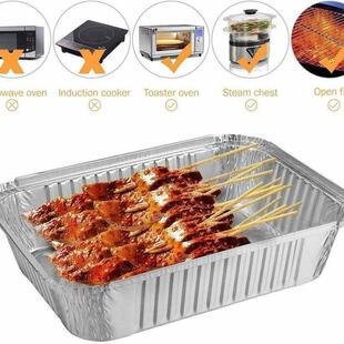 30pcs 570ml Disposable BBQ Drip Pan Tray Aluminum Foil Tin L