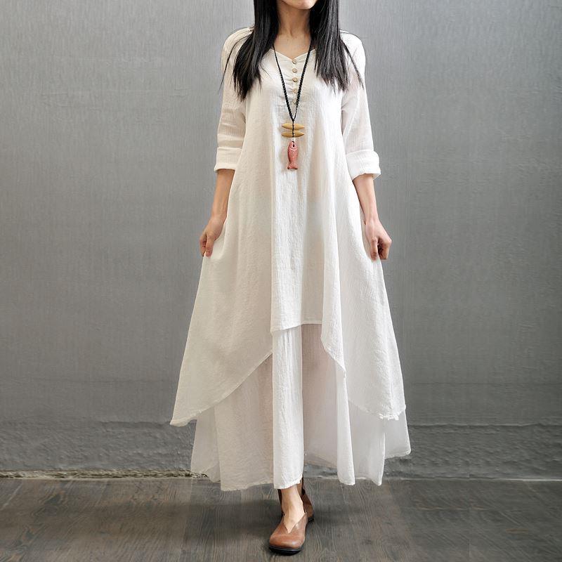 plus-size fashion summer women dress loose ladies dresses女
