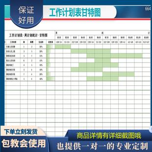 原创设计工作计划表-周计划统计EXCEL表格WPS系统定制