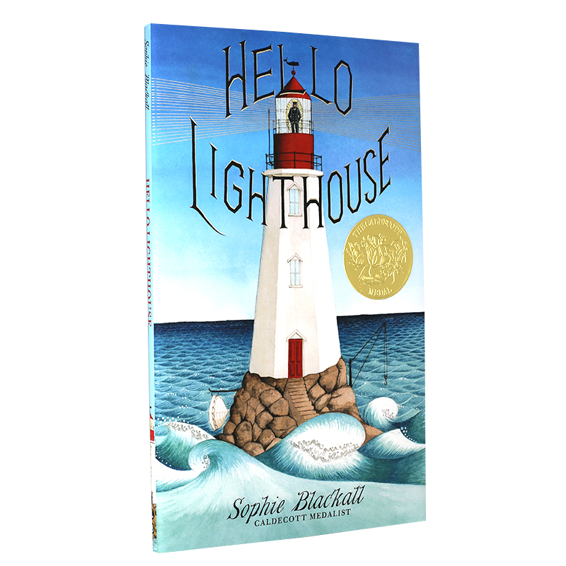你好 灯塔 英文原版童书 Hello Lighthouse 进口英文绘本 2019年凯迪克金奖 精装 苏菲布莱克尔 5-8岁儿童 暖心亲子艺术启蒙 全彩