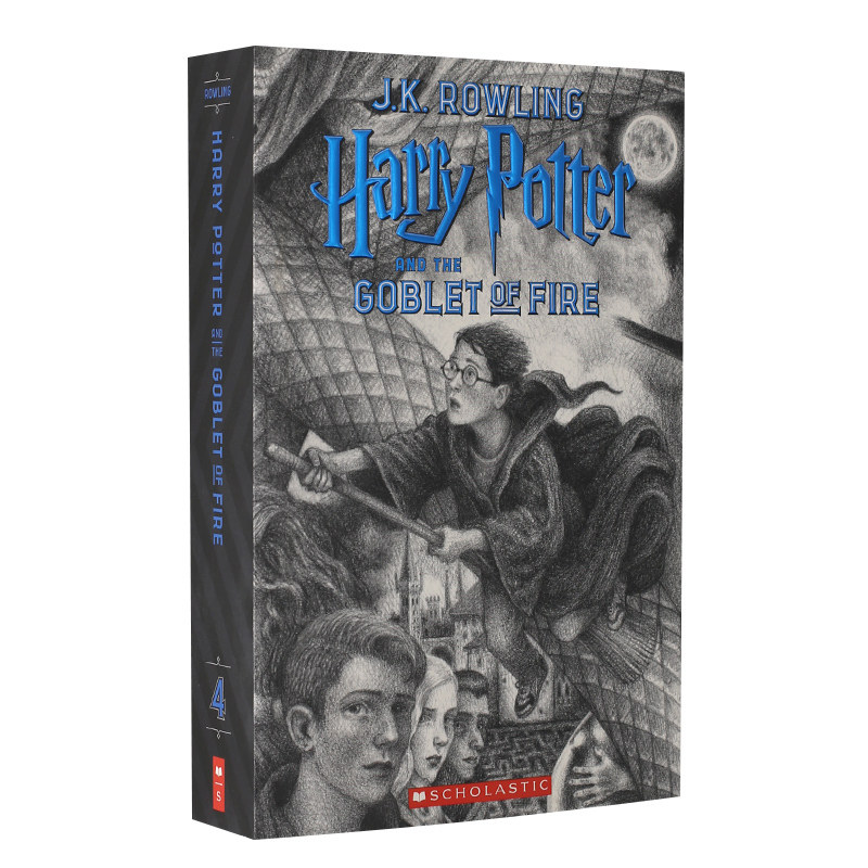 哈利波特与火焰杯英文原版 20周年纪念版美国版 Harry Potter and the Goblet of Fire JK罗琳布莱恩塞兹尼克 ...