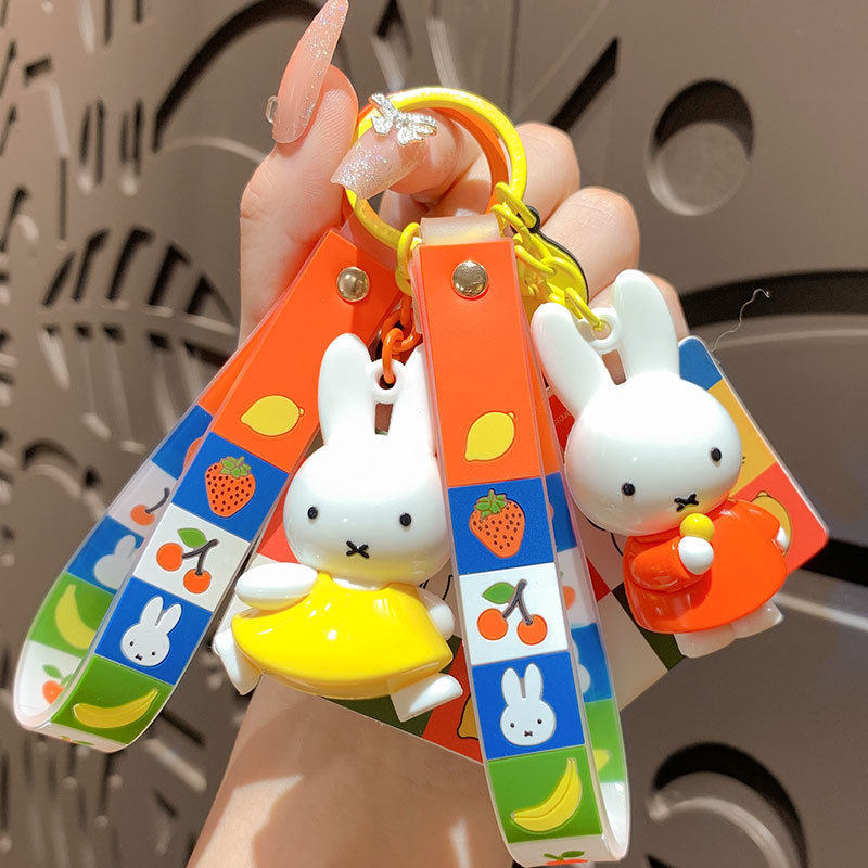 钥匙扣书包挂件汽车钥匙链小礼品情侣经典款米菲可爱玩偶卡通