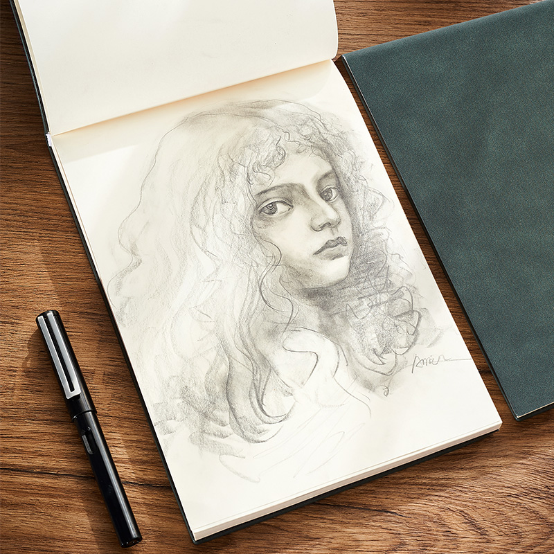 b5大号素描本空白内页速写