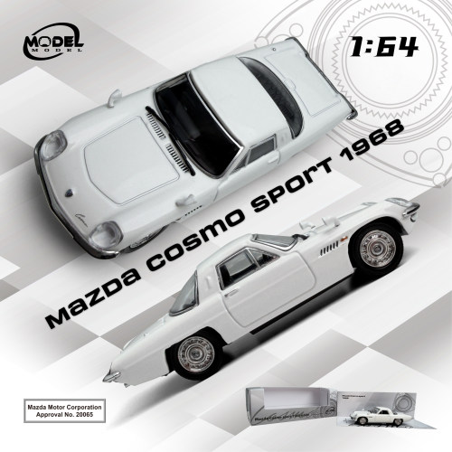 Modelmodel 1:64 马自达 Cosmo sport 1968 合金汽车模型摆件礼物