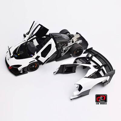 LCD 1:18 迈凯伦塞纳GTR  合金全开汽车模型收藏摆件