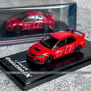 HJ 1:64 三菱EVO9 合金仿真汽车模型收藏摆件礼品