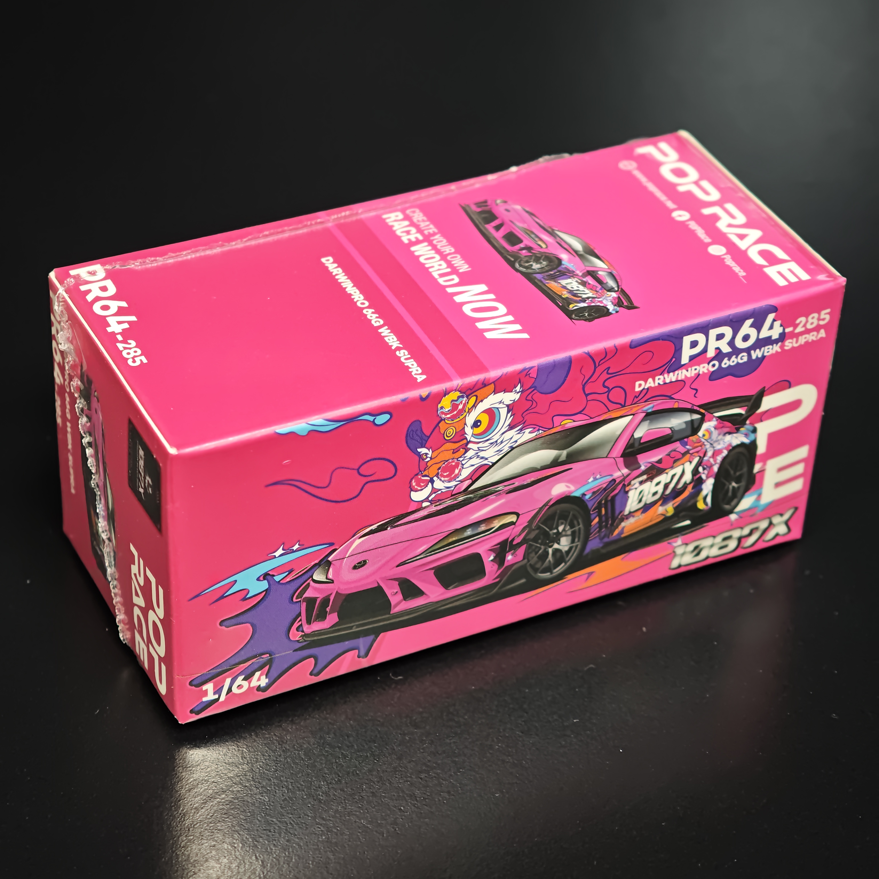 POPRACE 1:64 丰田Supra 66G 1087X醒狮 合金仿真汽车模型