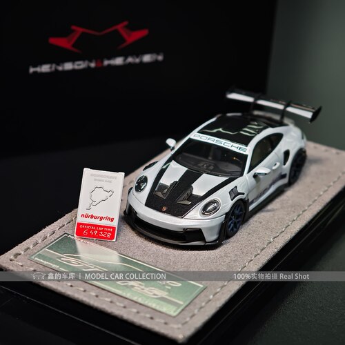 HH 1:64保时捷911 992 GT3 RS 限量版树脂汽车模型收藏摆件礼物